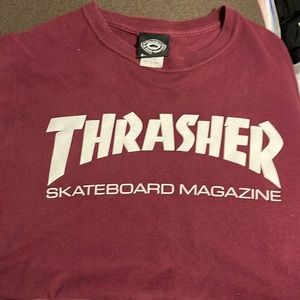 This is a maroon t shirt